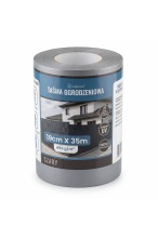 Taśma ogrodzeniowa 19cm x 35M - osłona na ogrodzenie + UV + 25 klipsów - SZARA