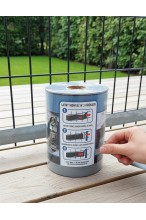 Taśma ogrodzeniowa 19cm x 35M - osłona na ogrodzenie + UV + 25 klipsów - SZARA