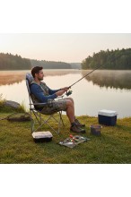 Krzesło składane turystyczne - grube z wypełnieniem - kempingowe + pokrowiec