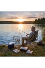 Krzesło składane turystyczne - grube z wypełnieniem - kempingowe + pokrowiec