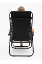 Krzesło ogrodowe z grubym wypełnieniem - ZERO GRAVITY - leżak rozkładany PREMIUM