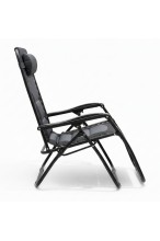 Krzesło ogrodowe z grubym wypełnieniem - ZERO GRAVITY - leżak rozkładany PREMIUM