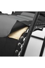 Krzesło ogrodowe z grubym wypełnieniem - ZERO GRAVITY - leżak rozkładany PREMIUM