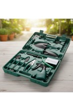 Zestaw narzędzi ogrodowych - 10 elementów z walizką - do domu, na balkon, zestaw ogrodniczy