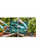 Zestaw narzędzi ogrodowych - 10 elementów z walizką - do domu, na balkon, zestaw ogrodniczy