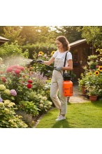 Opryskiwacz ogrodowy ciśnieniowy ręczny 5L - regulowana dysza - stalowa lanca