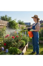 Opryskiwacz ogrodowy ciśnieniowy ręczny 5L - regulowana dysza - stalowa lanca