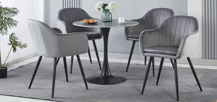 Krzesła welurowe - fotele wygodne z poduszką - w Meblowelove.pl