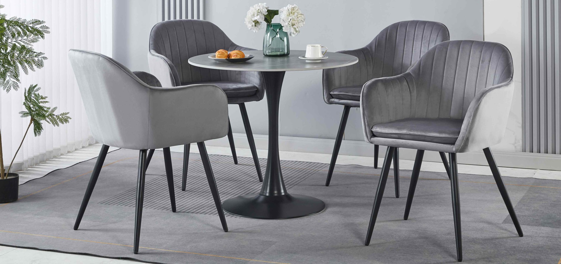 Krzesła welurowe - fotele wygodne z poduszką - w Meblowelove.pl